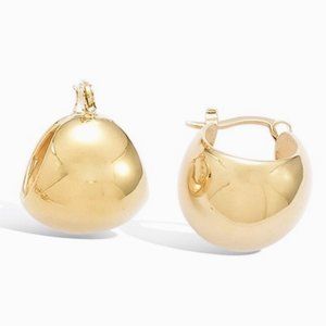 Made in fr gold hoops 15mm 18  k